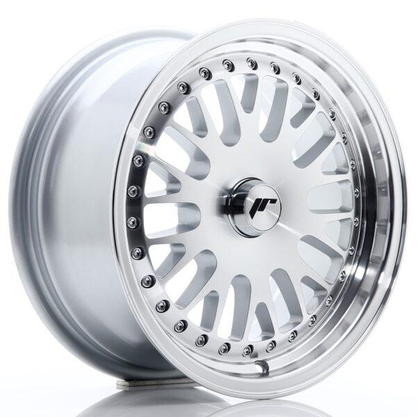 JR Wheels JR10 15x7 ET30 BLANK Silver Machined Face Alloy Wheel