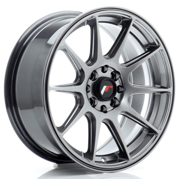 JR Wheels JR11 16x7 ET25 4x100/108 Hyper Black Alloy Wheel