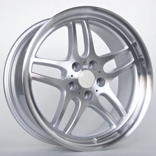 R19x8.5J 5X120 ET15 CB-74.1 Silver Face Machined/Lip Machined