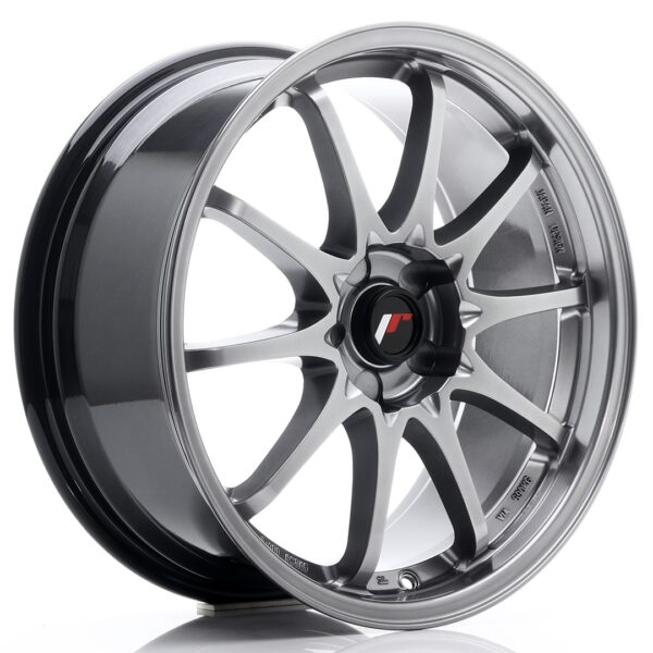 JR Wheels JR5 18x8 ET35 5H BLANK Hyper Black Alloy Wheel