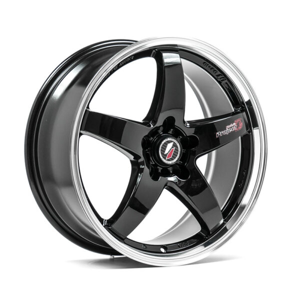 R18x8J 5x120 ET45 CB-72.6 GLOSS BLACK & POLISHED