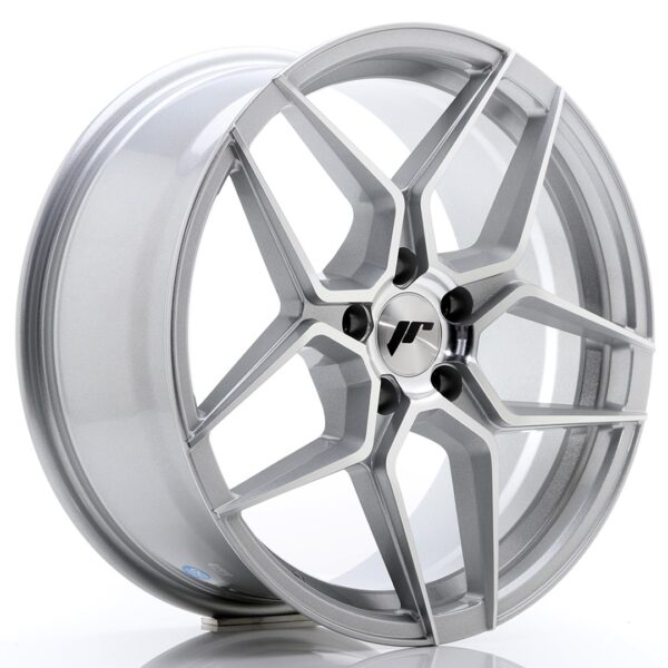 JR Wheels JR34 18x8 ET42 5x112 Silver Machined Face Alloy Wheel
