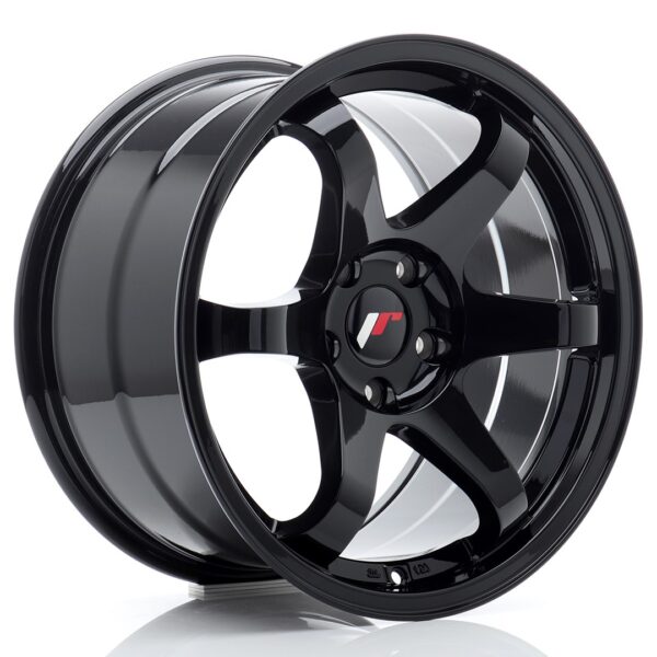 JR Wheels JR3 17x9 ET35 5x120 Gloss Black Alloy Wheel