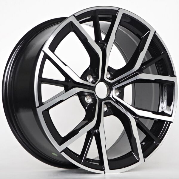 R19x8.0J 5X112 ET30 CB-66.6 Black Face Machined