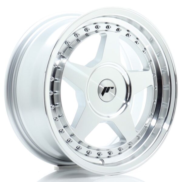 JR Wheels JR6 16x7 ET20-35 BLANK Silver Machined Face Alloy Wheel