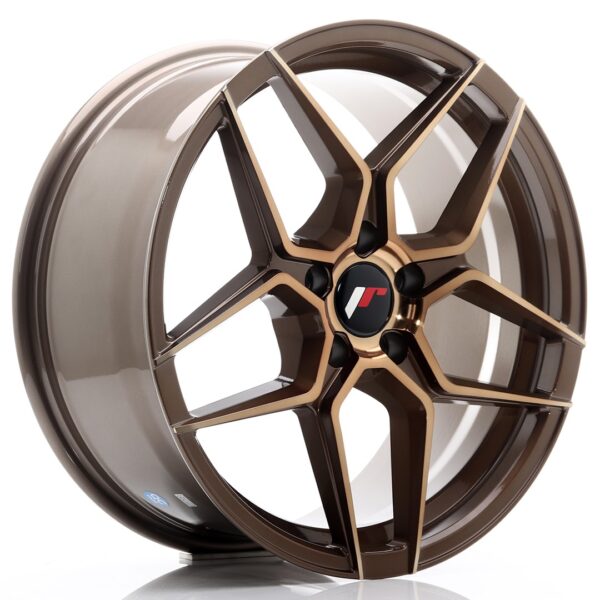 JR Wheels JR34 18x8 ET42 5x112 Platinum Bronze Alloy Wheel
