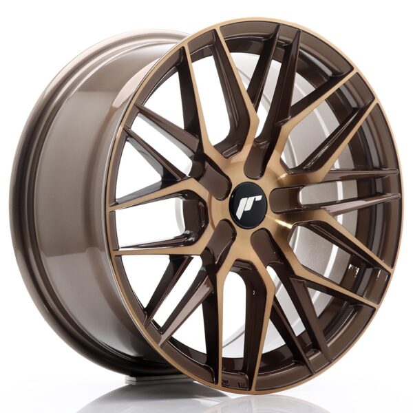 JR Wheels JR28 17x8 ET25-40 BLANK Platinum Bronze Alloy Wheel