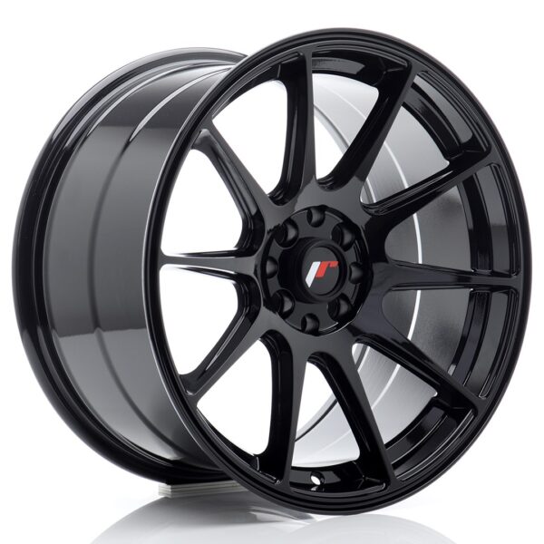 JR Wheels JR11 17x9 ET35 5x100/114 Gloss Black Alloy Wheel