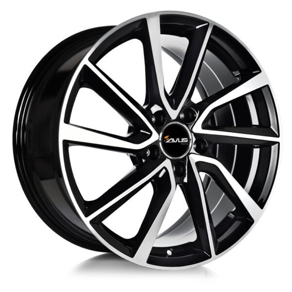 R19x8J 5X112 ET32 CB-66.6 Black Polished