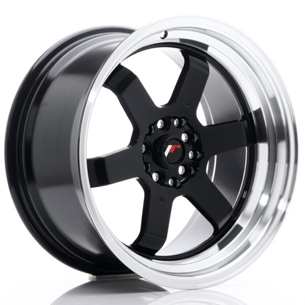 JR Wheels JR12 17x9 ET25 5x100/114 Gloss Black Alloy Wheel
