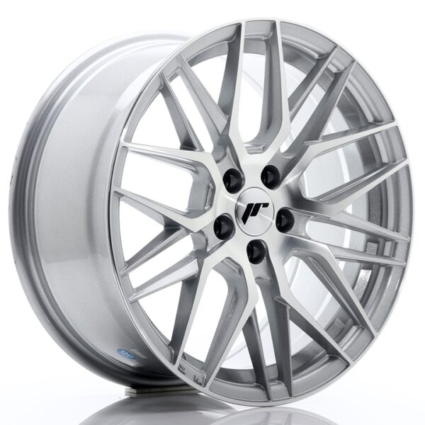 JR Wheels JR28 17x8 ET40 5x112 Silver Machined Face Alloy Wheel