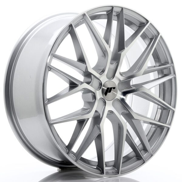 JR Wheels JR28 21x9 ET15-45 5H BLANK Silver Machined Face Alloy Wheel