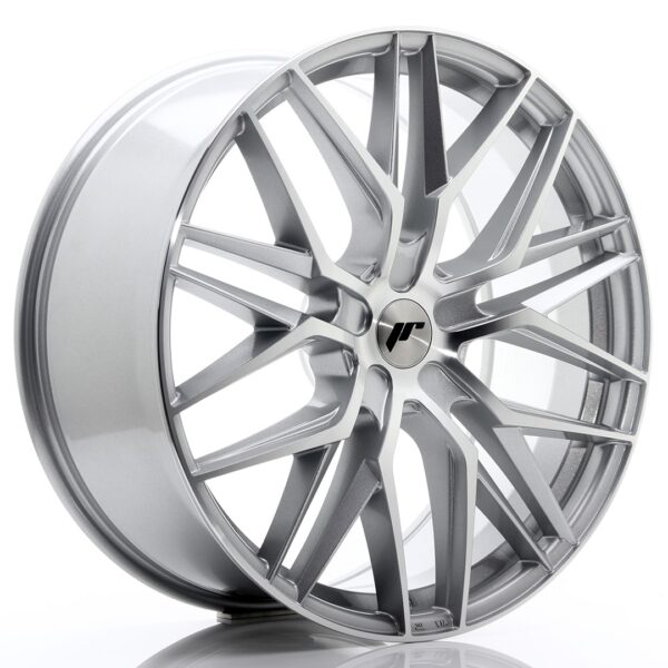 JR Wheels JR28 22x9 ET30-45 5H BLANK Silver Machined Face Alloy Wheel