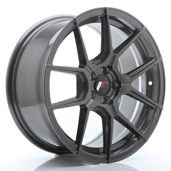 JR Wheels JR30 17x8 ET40 5x100 Hyper Gray Alloy Wheel