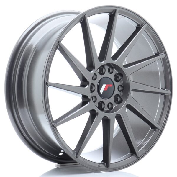 JR Wheels JR22 18x7,5 ET40 5x112/114 Hyper Gray Alloy Wheel