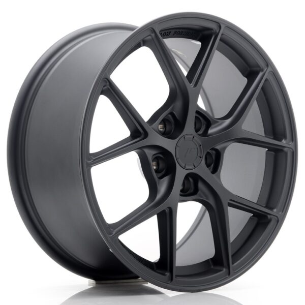 JR Wheels SL01 17x8 ET35 5x100 Matt Gun Metal Alloy Wheel