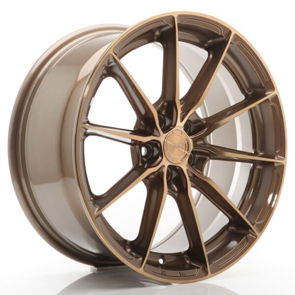 JR Wheels JR37 17x8 ET35 5x100 Platinum Bronze Alloy Wheel