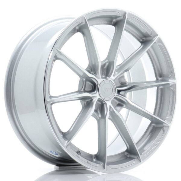 JR Wheels JR37 17x8 ET20-40 5H BLANK Silver Machined Face Alloy Wheel