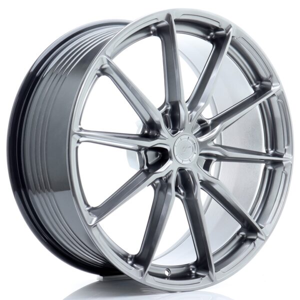 JR Wheels JR37 21x9 ET10-52 5H BLANK Hyper Black Alloy Wheel