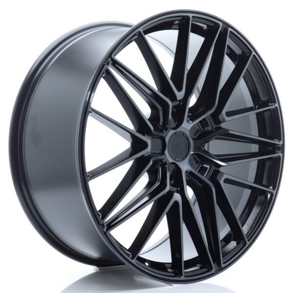 JR Wheels JR38 22x9 ET35 5x112 Black Brushed Alloy Wheel
