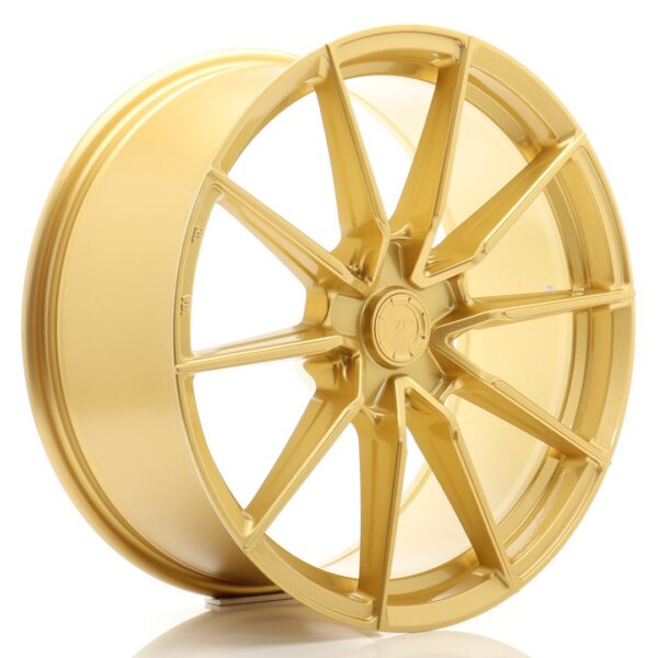 JR Wheels SL02 19x8 ET20-40 5H BLANK Gold Alloy Wheel