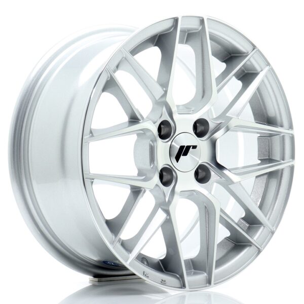 JR Wheels JR28 15x7 ET25 4x100 Silver Machined Face Alloy Wheel