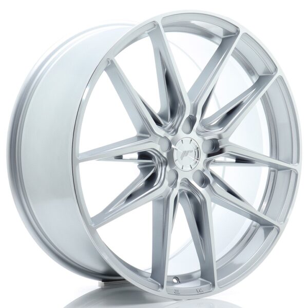 JR Wheels JR44 21x9 ET20-40 5H BLANK Silver w/ Machined Face Alloy Wheel