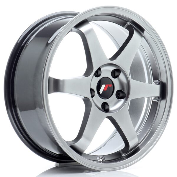 JR Wheels JR3 18x8 ET40 5x100 Hyper Black Alloy Wheel