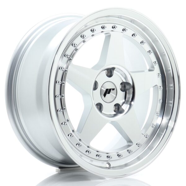 JR Wheels JR6 17x8 ET35 5x112 Silver Machined Face Alloy Wheel