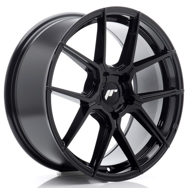 JR Wheels JR30 18x8 ET20-40 5H BLANK Gloss Black Alloy Wheel
