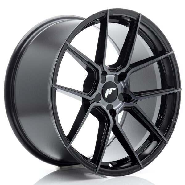 JR Wheels JR30 19x9 ET20-40 5H BLANK Black Machined w/ Tinted Face Alloy Wheel