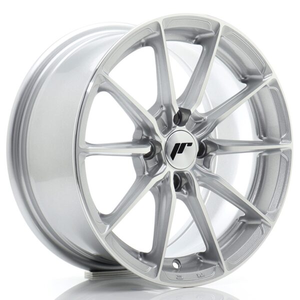 JR Wheels JR37 15x7 ET38 4x100 Silver Machined Face Alloy Wheel