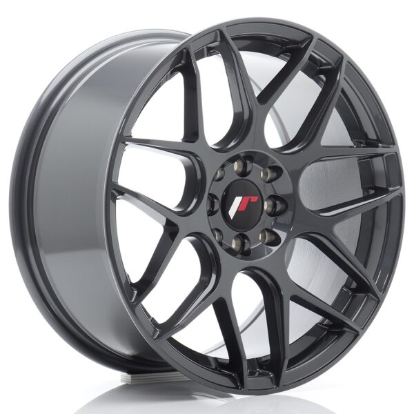 JR Wheels JR18 17x8 ET35 5x100/114 Hyper Gray Alloy Wheel