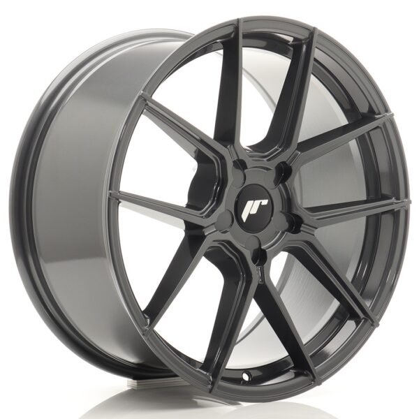 JR Wheels JR30 19x8 ET20-40 5H BLANK Hyper Gray Alloy Wheel
