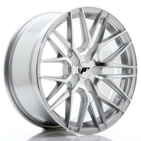 JR Wheels JR28 17x8 ET25-40 BLANK Silver Machined Face Alloy Wheel