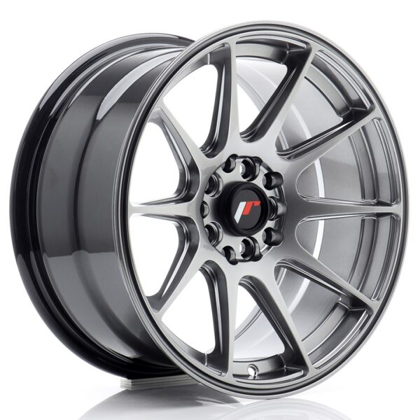 JR Wheels JR11 16x8 ET25 4x100/108 Hyper Black Alloy Wheel