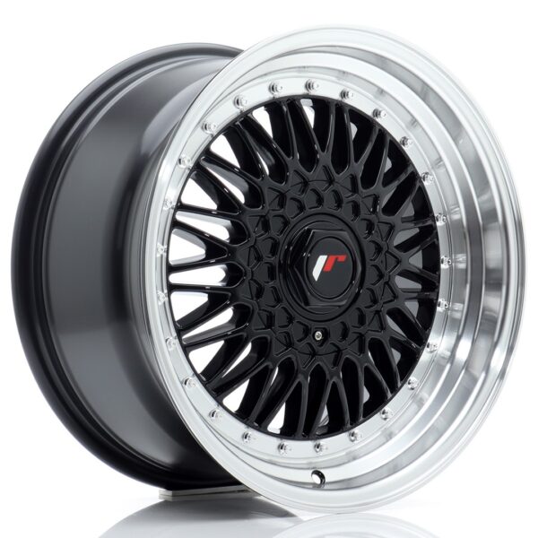 JR Wheels JR9 17x8,5 ET20 5x112/120 Gloss Black w/ Machined Lip Alloy Wheel
