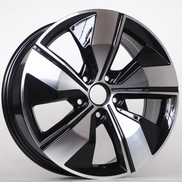 R17x7.0J 5X112 ET45 CB-57.1 Black Face Machined