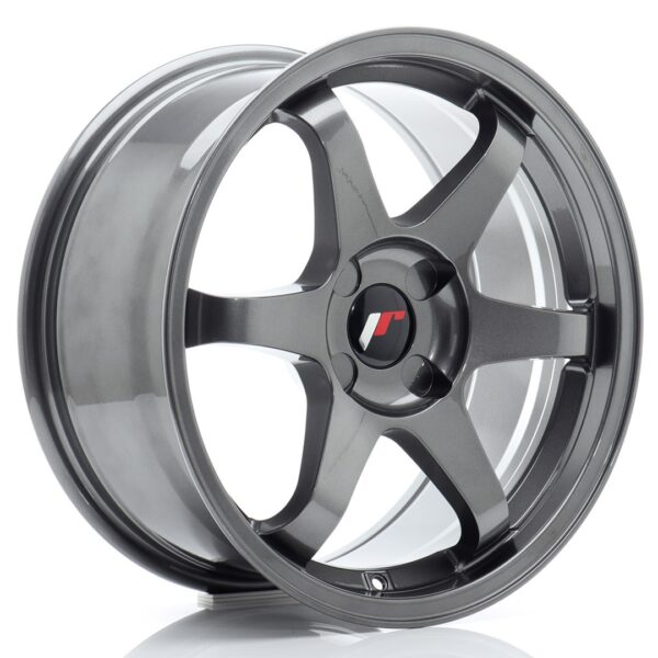 JR Wheels JR3 17x8 ET20-35 4H BLANK Gun Metal Alloy Wheel