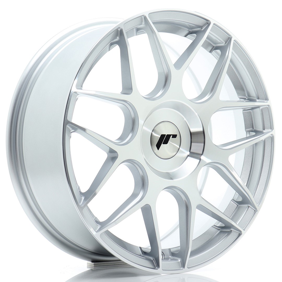 JR Wheels JR18 17x7 ET20-40 BLANK Silver Machined Face Alloy Wheel