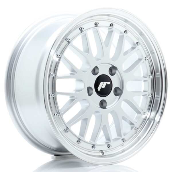JR Wheels JR23 17x8 ET35 5x120 Hyper Silver w/ Machined Lip Alloy Wheel