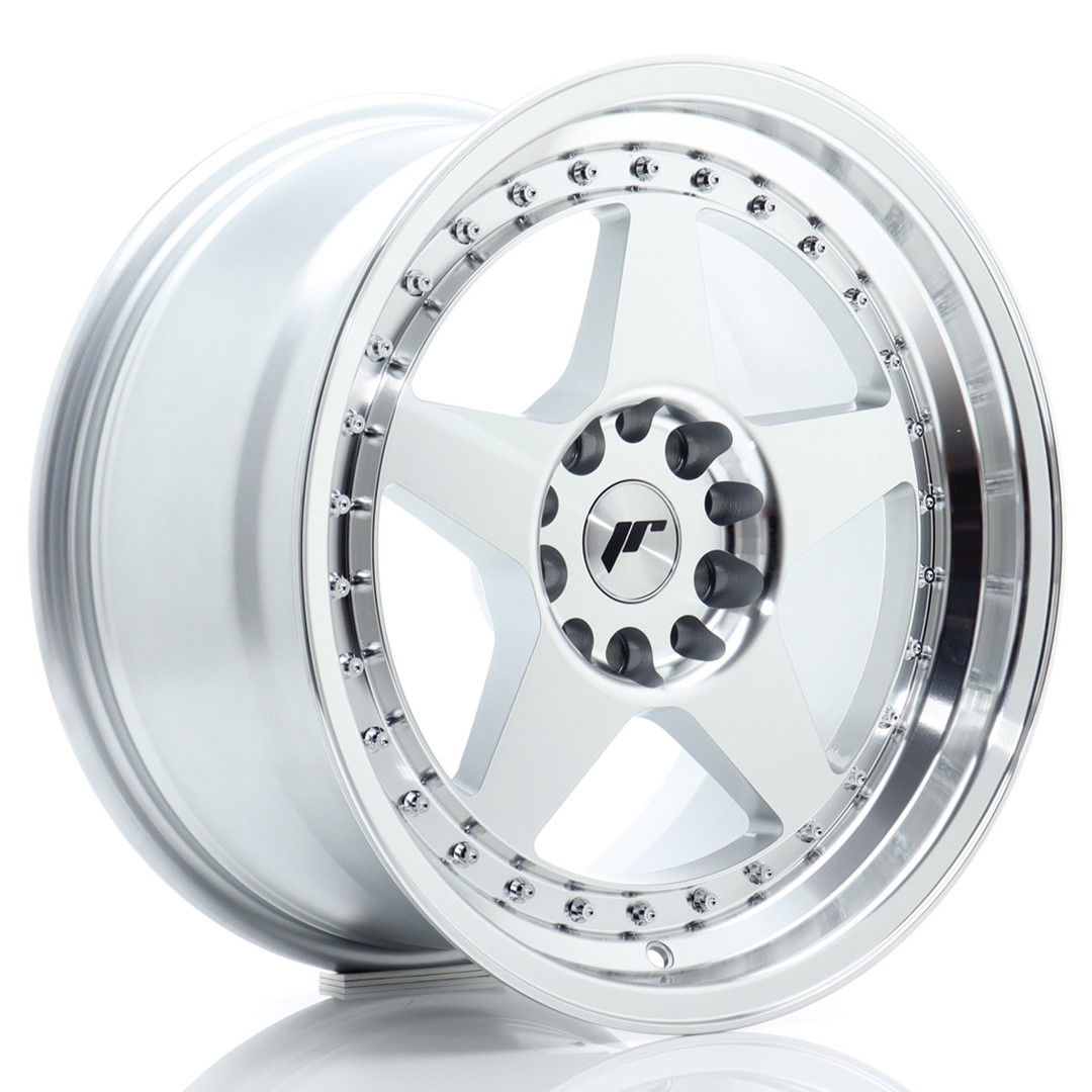 JR Wheels JR6 17x9 ET25 5x114/120 Silver Machined Face Alloy Wheel