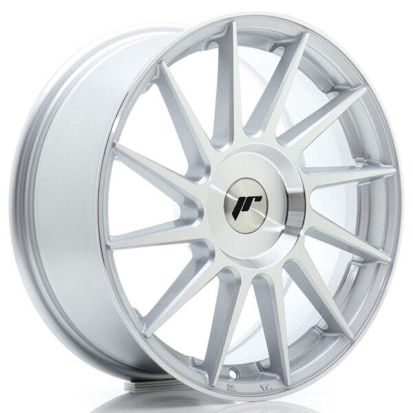 JR Wheels JR22 17x7 ET20-40 BLANK Silver Machined Face Alloy Wheel