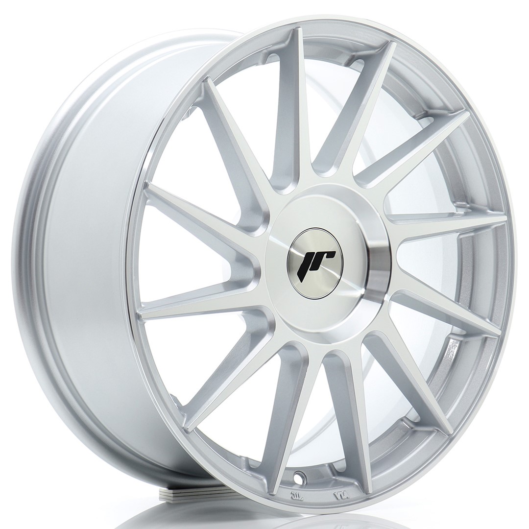 JR Wheels JR22 17x8 ET20-45 BLANK Silver Machined Face Alloy Wheel