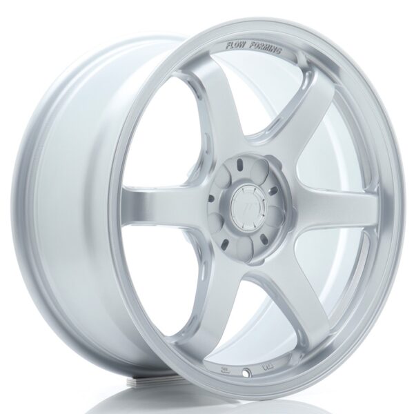 JR Wheels SL03 18x8 ET20-35 5H BLANK Matt Silver Alloy Wheel