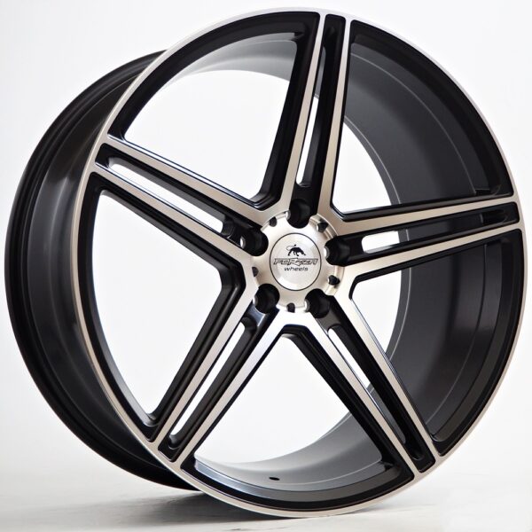 R19x8.5J 5X112 ET25 CB-66.6 Black Matt Face Machined
