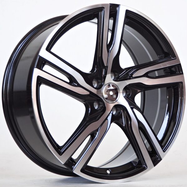 R18x8.0J 5X108 ET45 CB-63.4 Black Face Machined